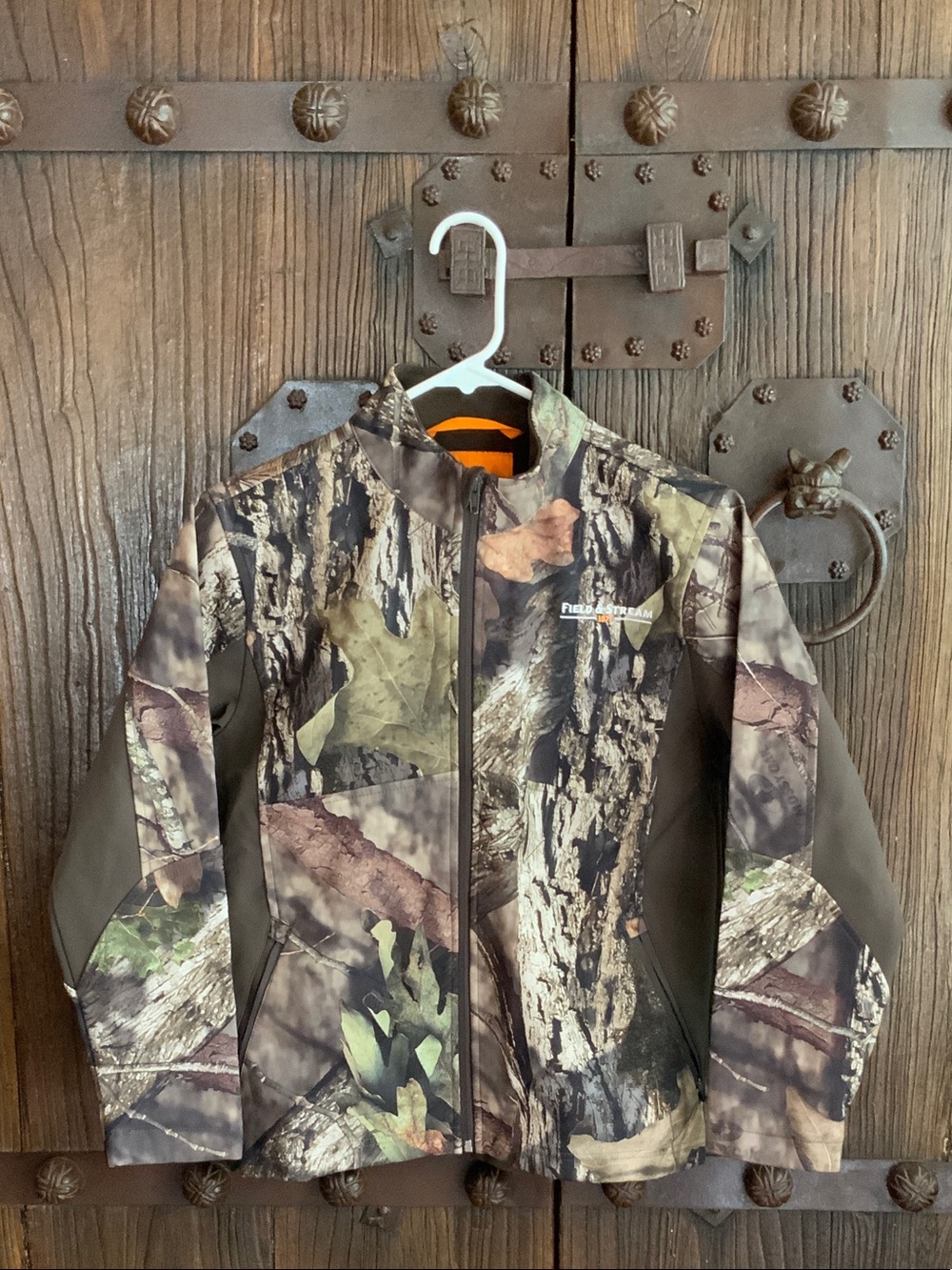 Field & Stream Boys Camo Softshell Jacket - Brown/Green